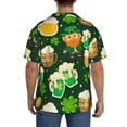 thumbnail image 6 of Picia St Patrick's Day10 Men's Linen Shirts Short Sleeve Cuban Beach Shirts Casual Shirts Button Down Shirt for Men Beach Summer Wedding Shirt-4X-Large, 6 of 7