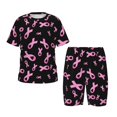 thumbnail image 1 of Balery Breast Cancer Awareness Conjunto de Pijama Infantil de Manga Corta con Estampado – Ropa de Dormir de Algodón Suave-Medium, 1 of 6