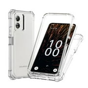 Xpression Phone Case For Cricket Debut S2, AT&T Calypso 4 Full-Body Clear Dual Layer Hybrid Case Slim, Drop-Proof TPU Hard PC, Durable Corner Front Bumper Protector Cover, Transparent