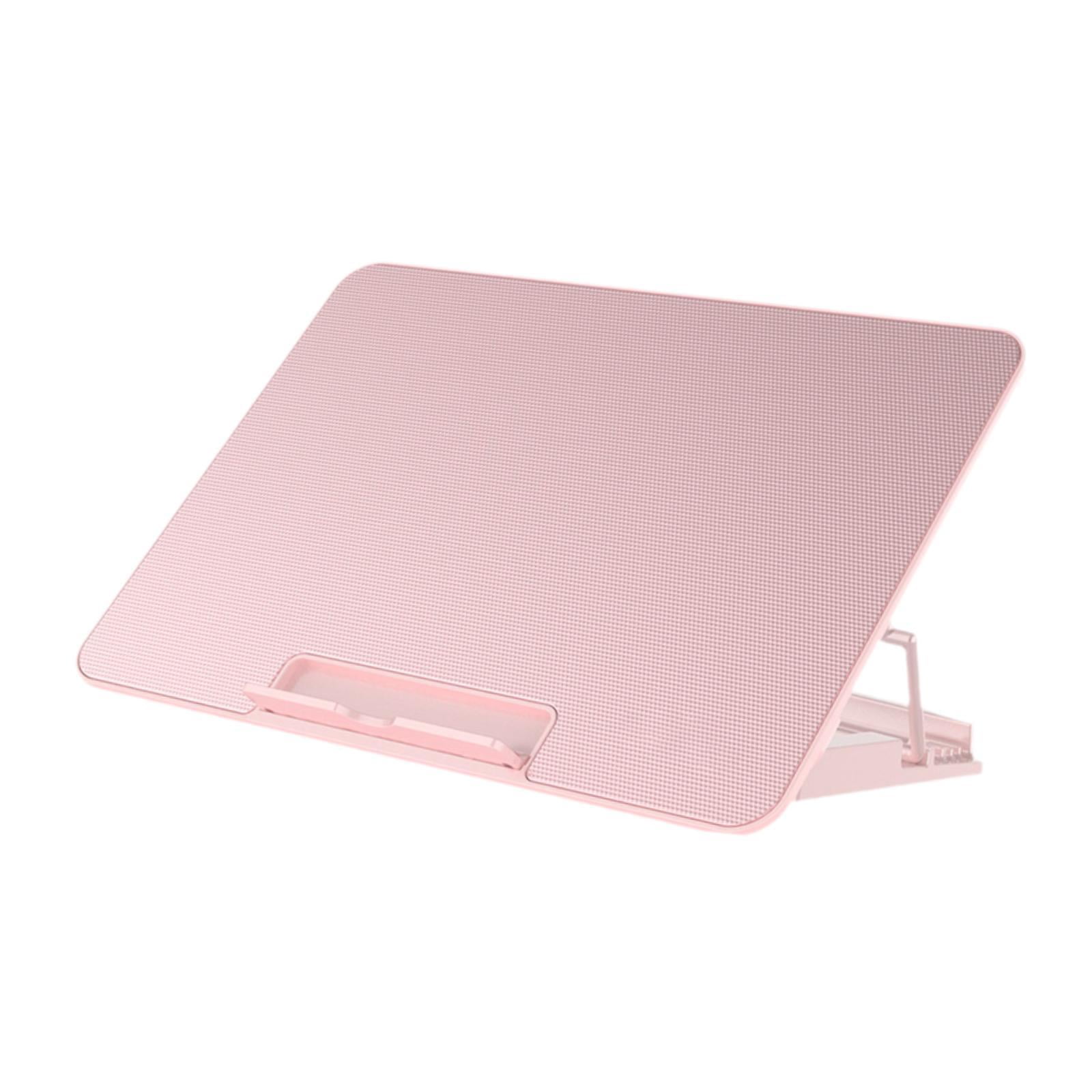 APLVFFZH Laptop Cooling Pad 6 Fans Portable Heat Dissipation Fan Speed Adjustable Quiet 2 Pink
