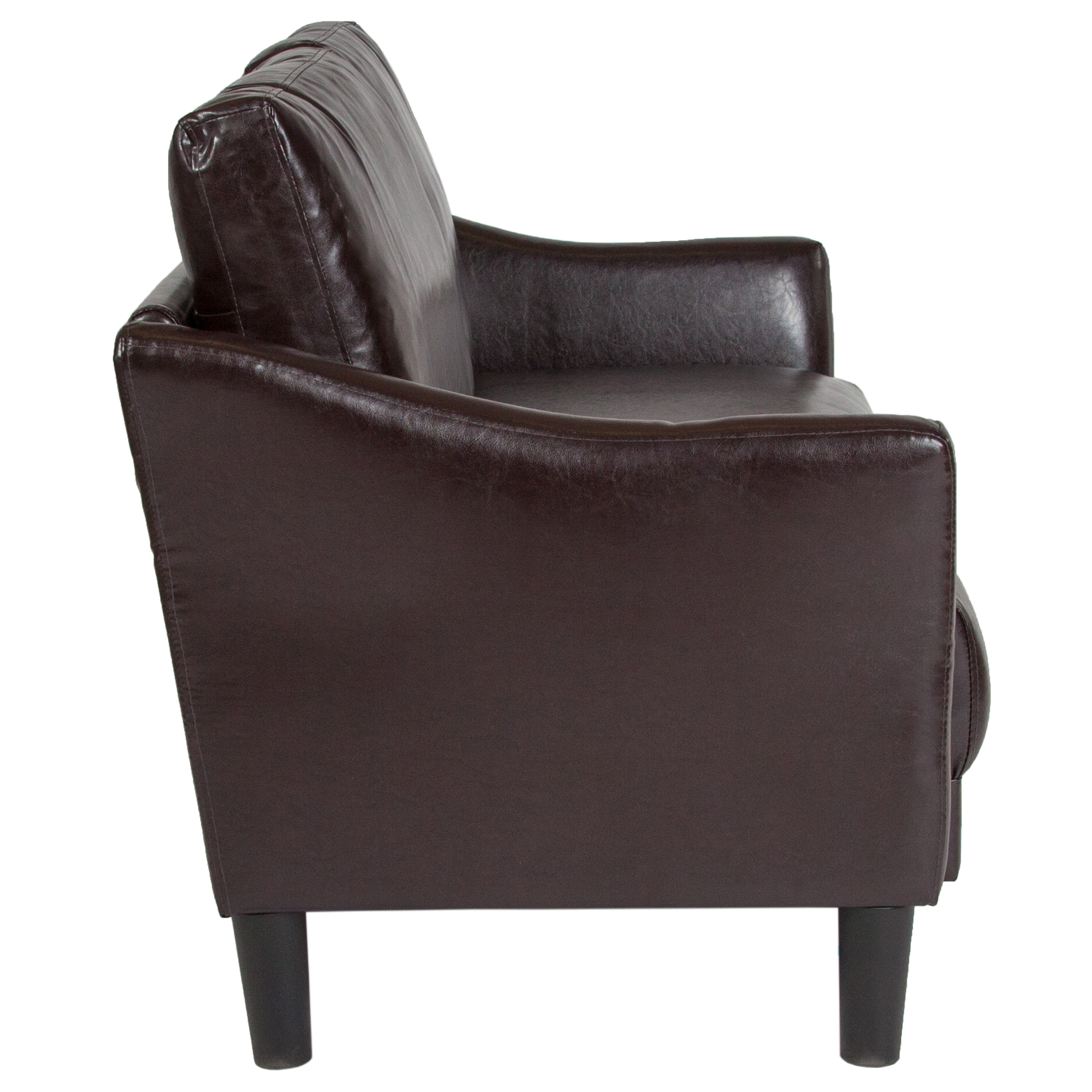 Flash Furniture Asti Upholstered Loveseat in Brown LeatherSoft - image 4 of 5