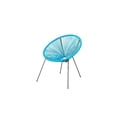 thumbnail image 4 of Velago Acapulco Modern 3pc Steel Patio Bistro Set, Blue, 4 of 6