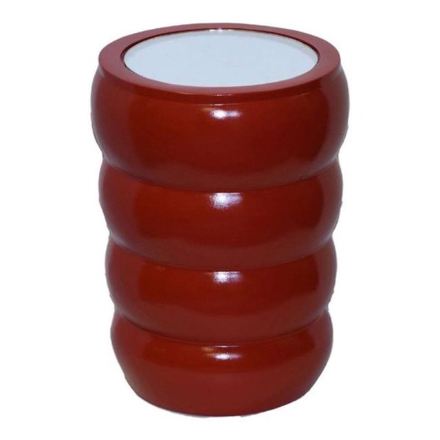 Hickory Manor Home HM662RD Michi Accent Table, Red
