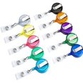thumbnail image 1 of 10 Pack Colored Plastic Retractable ID Badge for Key Card Name Tag Holders with Belt Clip, 1 of 8