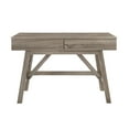 thumbnail image 5 of Linon Myrtis 2-Drawer Desk, 47" Wide, Gray Finish, 5 of 15