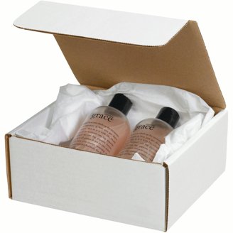Box Partners Corrugated Mailers,6x3x3,White,50/BDL - BXP M633