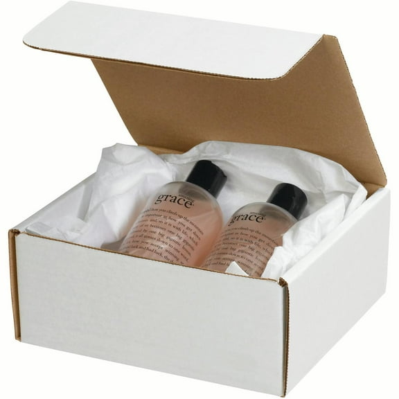 Box Partners Literature Mailers 7-1/2" x 7" x 3-1/4" White 50/Bundle MIBM1M