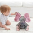 thumbnail image 1 of Ensemble d'Animaux en Peluche Éléphant Peluche Animée Éléphant Chantant Musique Interactive pour Bébés Enfants Jouet en Peluche pour Tout-Petits 0 Ans et Plus, 1 of 1
