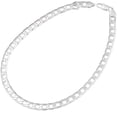 thumbnail image 1 of Collar cadena plata corto Slinkz 1Pza Plata S925 Chapa 40cm 12mm de grosor., 1 of 5