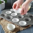 thumbnail image 5 of LotFancy 500Pcs Standard Cupcake Muffin Liners, White Greaseproof Cupcake Wrappers Baking Cups, 5 of 8