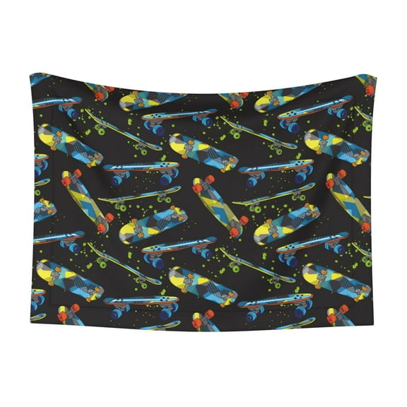 Naloa Colorful Skateboard Dog Blanket, 3 Sizes Cat Blanket for Indoor Cats Large Medium Small Dog Gifts-Small