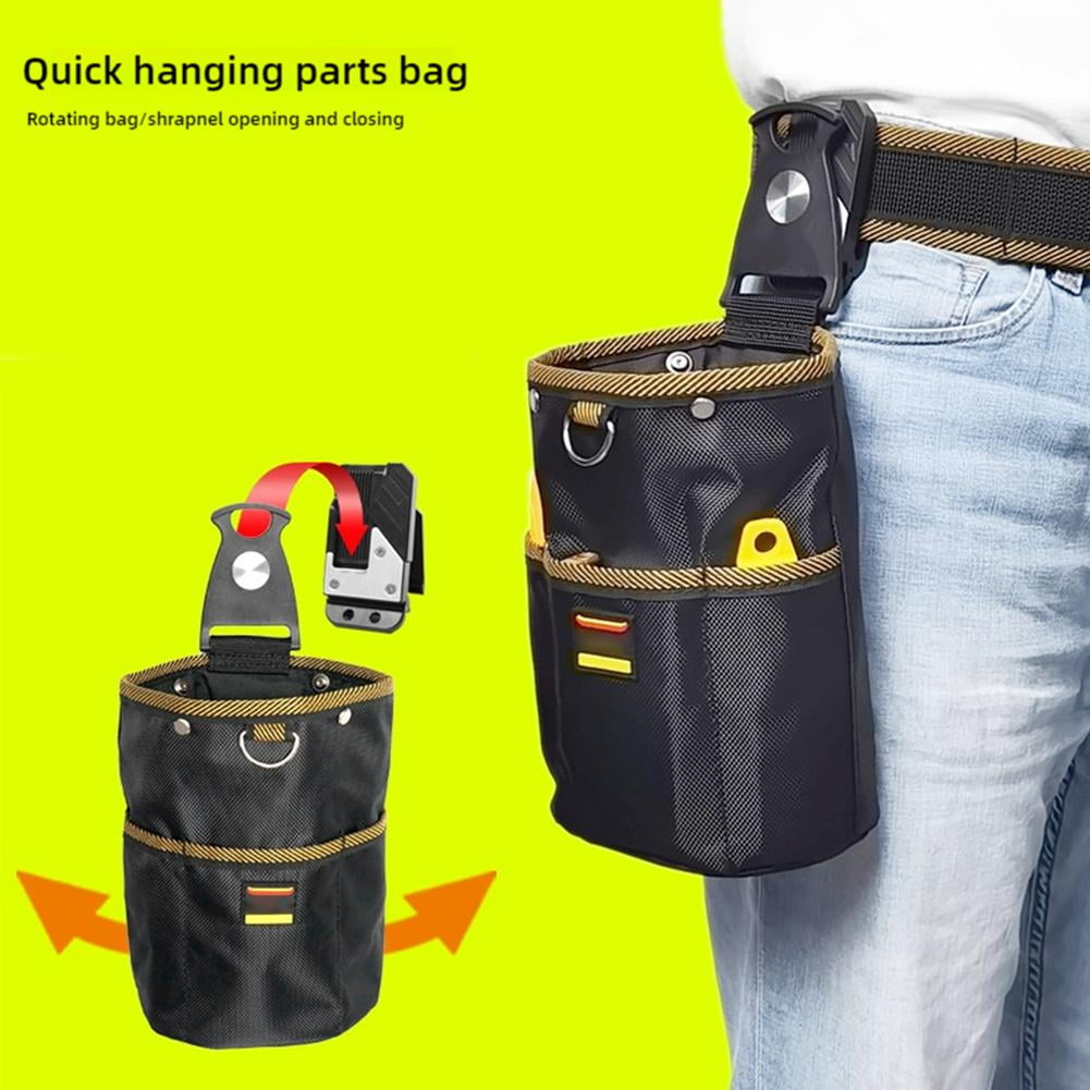 Rotating Quick-hang Tool Waist Bag Electrician Accessories Bag Tool Organiz