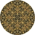 thumbnail image 1 of Ahgly Company Machine Washable Indoor Round Transitional Cinnamon Brown Area Rugs, 4' Round, 1 of 7