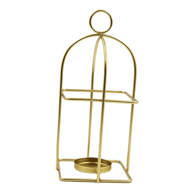 Portavelas nórdicos, centros de mesa con velas para bodas y Navidad Oro