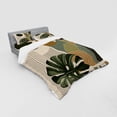 thumbnail image 2 of Ambesonne Monstera Bedding Set 4 Pcs, Boho Abstract Mid Century, King, Beige Evergreen and Sepia, 2 of 2