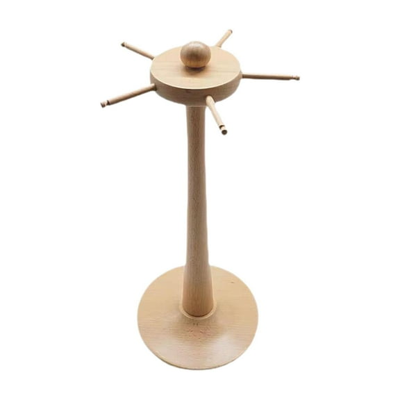 Almencla Stand Gong Stand Chime Contains 5 Multifinection Carillon in Wood Hanging in Wood, Racking Holder, Rack Holder for Tea Room Meditation