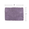 thumbnail image 4 of Home Weavers Fantasia Collection 100% Cotton Bathroom Rugs Set, Machine Washable Rug, Extra Soft and Absorbent bath Rug, Kitchen Mat, Bath Rug, Bath Floor Mat Non Slip, 17"x24" Rectangle, Purple, 4 of 5