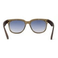 thumbnail image 4 of Classy Designer Horn Rim Hipster Plastic Fashion Sunglasses Slate Brown Navy, 4 of 4