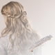 thumbnail image 5 of Pasador de pelo rectangular para mujer, con cristales, para fiestas, bodas y cócteles. Plata, 5 of 6