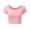 Khaki, variant on yillto Girls Basic Short Sleeve Shirts Crop Slim Tee Crew Neck Spring Summer Fashion Going out Tshirts