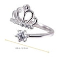 thumbnail image 2 of KAKOWELY Anillo De Dedo Abierto Plateado Con Estilo Statement Y Para Mujer, 2 of 8