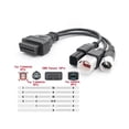 thumbnail image 3 of Pour Adaptateur de Câble de Connecteur de Canbus de Diagnostic de Moto 3pin / 4pin 6pin Obd, 3 of 5