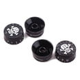 thumbnail image 4 of 4 Pcs / Set Boutons de Guitare Boutons de Contrôle de Tonalité de Volume Boutons Rotatifs pour le Remplacement de Pièces de Guitare Électrique (Modèle Noir / Blanc), 4 of 6