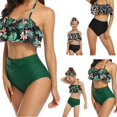 thumbnail image 5 of Mother Mom Daughter Kid Leopard Bathing Swimsuit Family Matching Set Swimsuit, 5 of 5