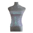 thumbnail image 4 of Womens Sparkle Sequin Tube Top Stretch Fabric Evening Party Wear Bandeau, 4 of 4