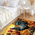 thumbnail image 4 of JML Outdoor Mat Non Slip Doormat 24"x36" Front Door Mat Outside Absorbent Rubber Mat Entryway Rug Floor Mat,Sunflower Rooster, 4 of 8