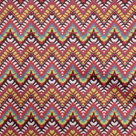oneOone Silk Tabby Red Fabric Ikat Diy Clothing Quilting Fabric Print Fabric By Yard 42 Inch Wide