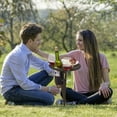 thumbnail image 2 of Outdoor Wine Table, Portable Beach Table for Wine Picnic Table and Cheese Board - Beach Snack Table, 2 of 7