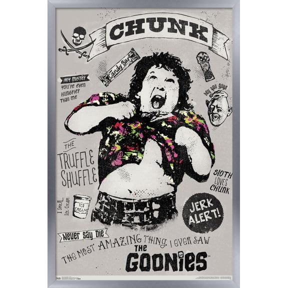 The Goonies - Chunk Wall Poster, 22.375" x 34", Framed