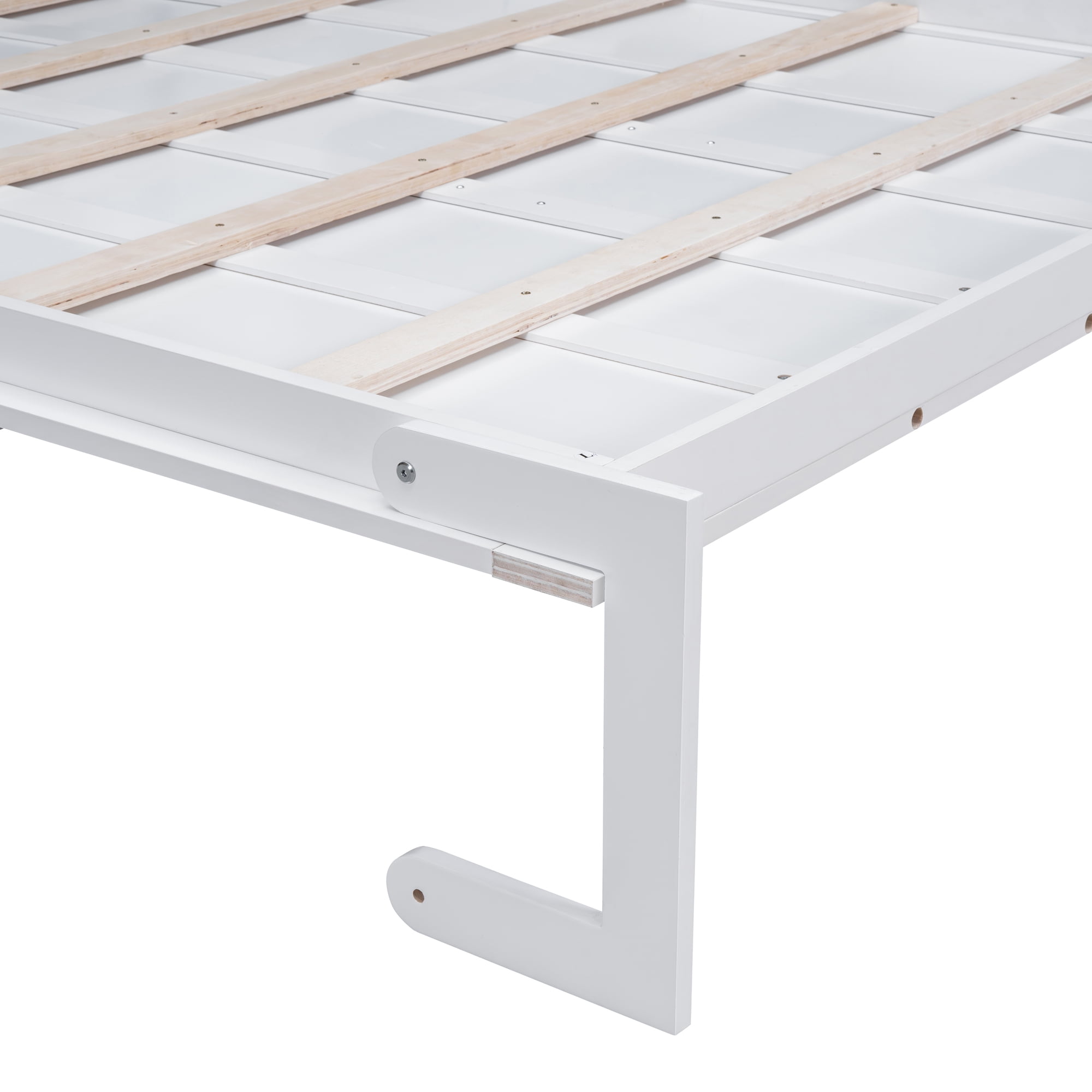 Queen Size Murphy Bed with Cushioned Loveseat for Small Space, Guest Room
