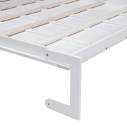 Mintazer Queen Size Murphy Bed with Sofa, Modern Foldable Wall Bed with Cushions for Bedroom Apartment Guest Room, White