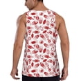 thumbnail image 3 of Easygdp Red Football Men's Tank Top, Sleeveless Muscle T Shirts, Breathable, Quick-Dry, Loose for Gym, Running, Fitness - Medium, 3 of 9