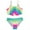 Multicolor, variant on Odeerbi Girls Swimsuit Toddler Sling Leopard Gradient Color Beach Ruffle Bikini Suit Black