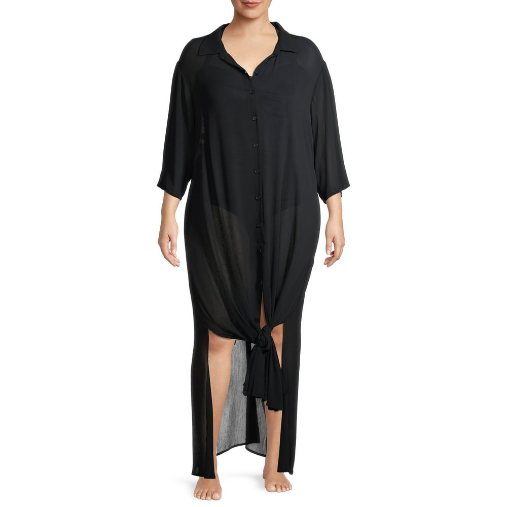 Time and Tru Time and Tru Women's and Women's Plus Size Long Chiffon