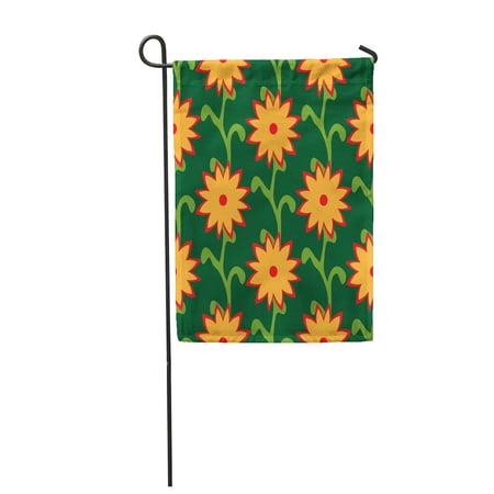 SIDONKU Abstract Simple Seamless Pattern with Flowers Floral Vector Illustration for Garden Flag Decorative Flag House Banner 12x18 inch