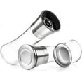 thumbnail image 4 of Non-Corrosive, BPA Free Stainless Steel Salt and Pepper Grinder, Adjustable Ceramic Grinder Offers Customizable Coarseness, Airtight Lids Preserve Flavor, Elegant Kitchen Accessory, Set of 2, 4 of 6