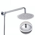 thumbnail image 1 of Grande Pommeau de Douche Rond Pommeau de Bain Cascade Chromé Kit de Pluie, 1 of 4