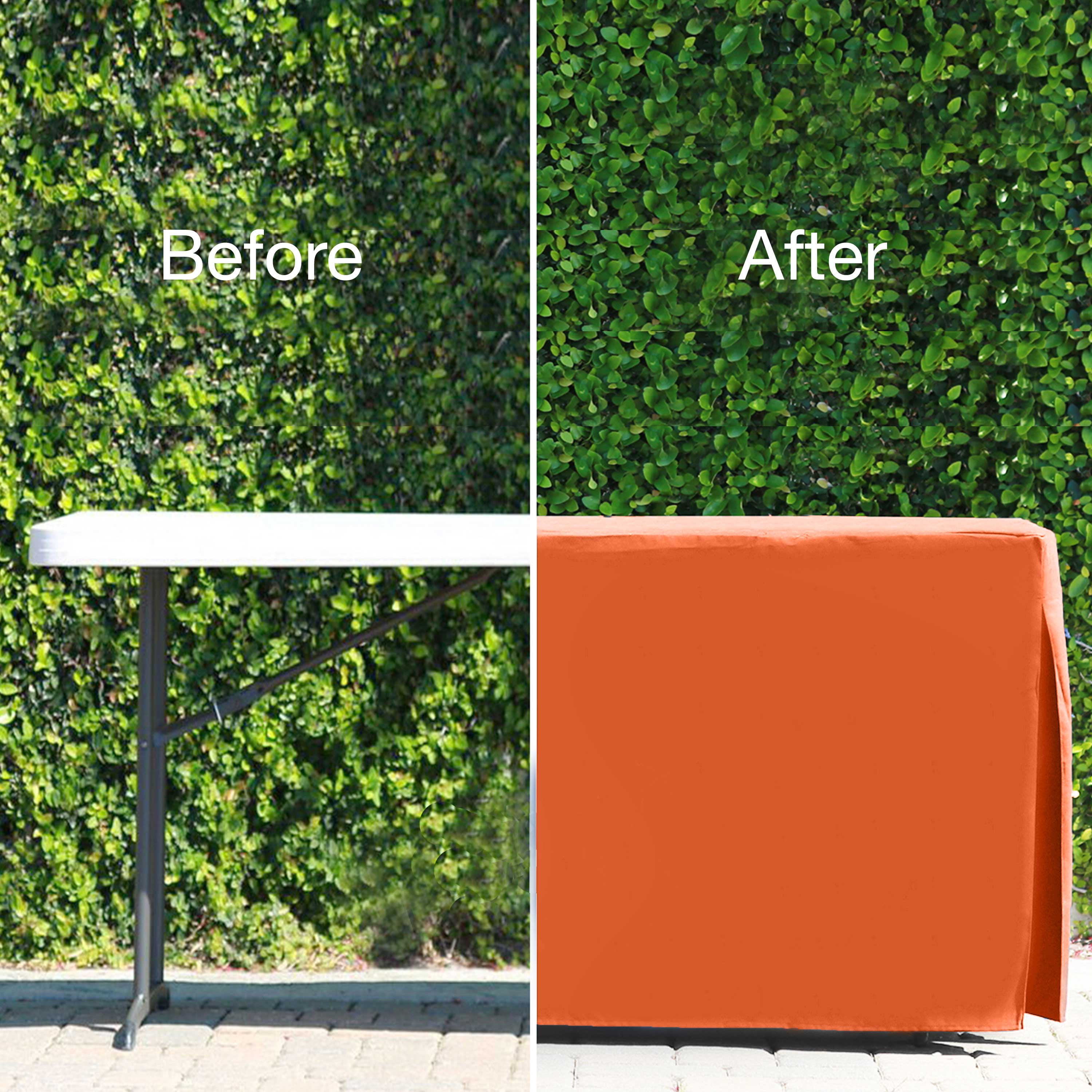 Tablevogue 34-Inch Square Ooh-Orange Table Cover