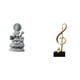 thumbnail image 1 of Estatua de nota musical Guan Yin Kuanyin, figura musical Feng Shui de resina, escultura creativa de Buda femenino, adorno de mesa chino, centro de mes, 1 of 8
