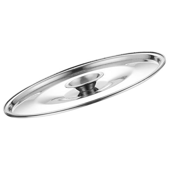 SEWOART Stainless Steel Oil Pot Cover with Knob for Kitchen Universal Spill Proof Lid