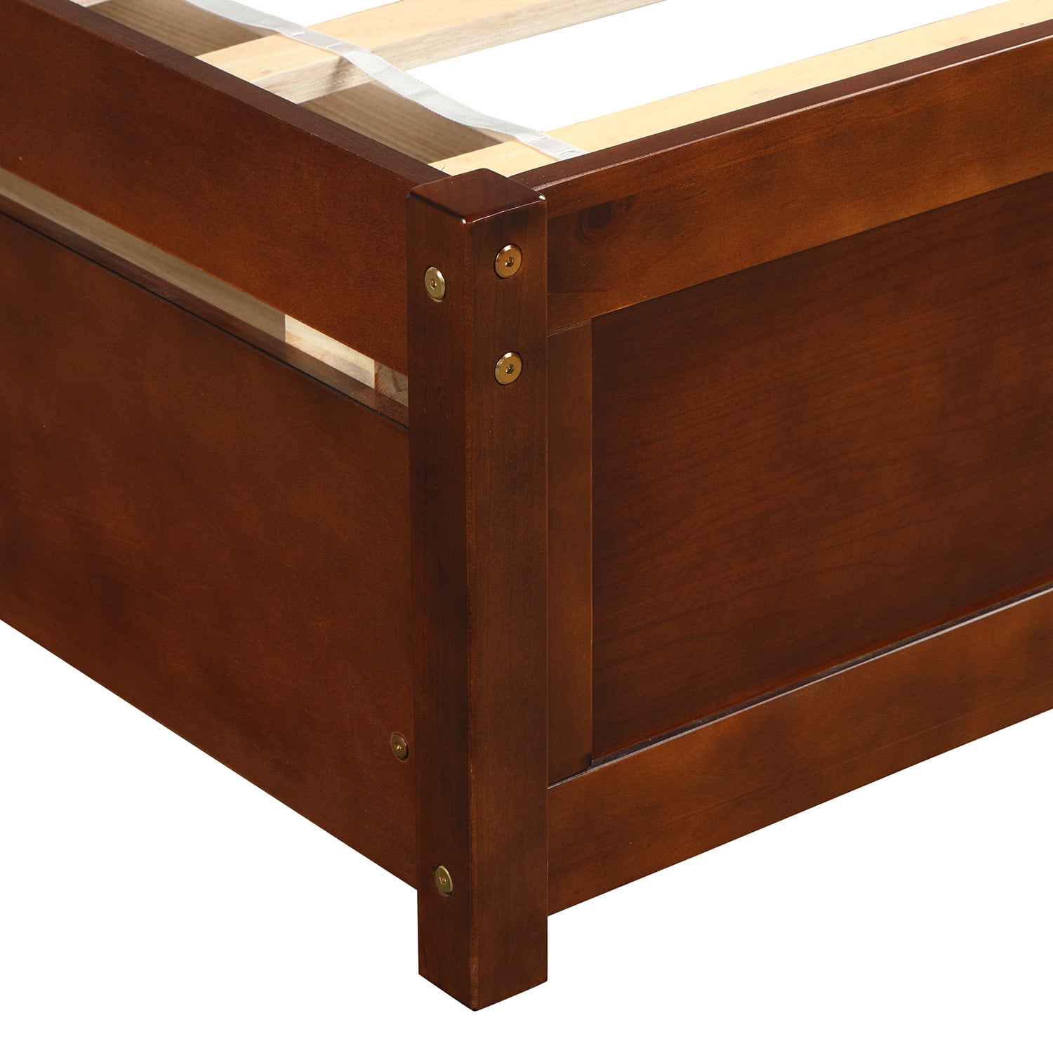 Kadyn Wooden Twin Platform Bed Frame, Storage Bed Platform Bed Frame with Two Drawers and Headboard, Modern Twin Size Bed Frame for Kids Adults, Walnut Kadyn Wooden Twin Platform Bed Frame, Storage Bed Platform Bed Frame with Two Drawers and Headboard, Modern Twin Size Bed Frame for Kids Adults, Walnut