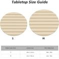 thumbnail image 2 of Round Fitted Tablecloth 44 Inch, Modern Abstract Neutral Color Fitted Round Table Cover Fitted Tablecloth Stain Resistant Tabletop Cover Cloth Table Cover for Party, Wedding, Cocktail, Banquet, 2 of 8