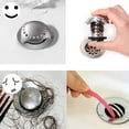 thumbnail image 2 of Filtre de Baignoire Attrape-Cheveux en Acier Inoxydable pour Drain, 2 of 5