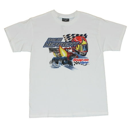 Drag Nhra Racing - Snap On Racing Doug Herbert Mens T-Shirt - NHRA Helmet Image Drag Racing on W