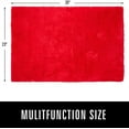 thumbnail image 5 of Softlife Super Soft Rug for Living Room Fluffy Rugs for Dorm Room Cute Plush Carpet for Bedroom,2' x 3',Red, 5 of 7