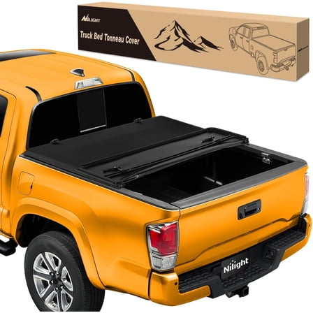 Nilight Soft Tri-fold Truck Bed Tonneau Cover Fits for Toyota Tacoma 2016 2017 2018 2019 2020 2021 2022 2023-5ft